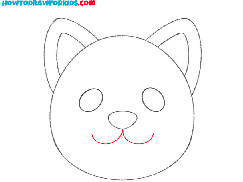 puppy face drawing for kids