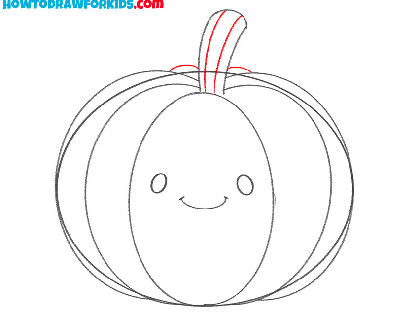 cute pumpkin drawing tutorial