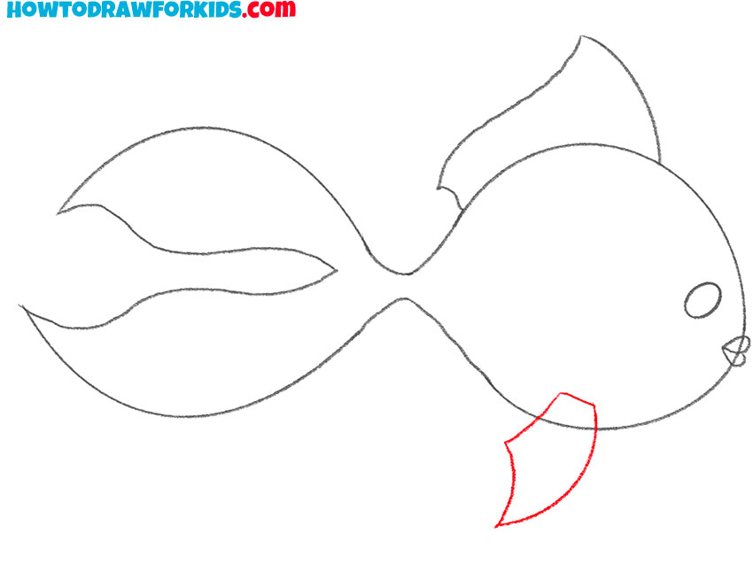 goldfish drawing cute