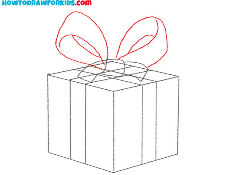 How to Draw a Christmas Present Easy Drawing Tutorial For Kids