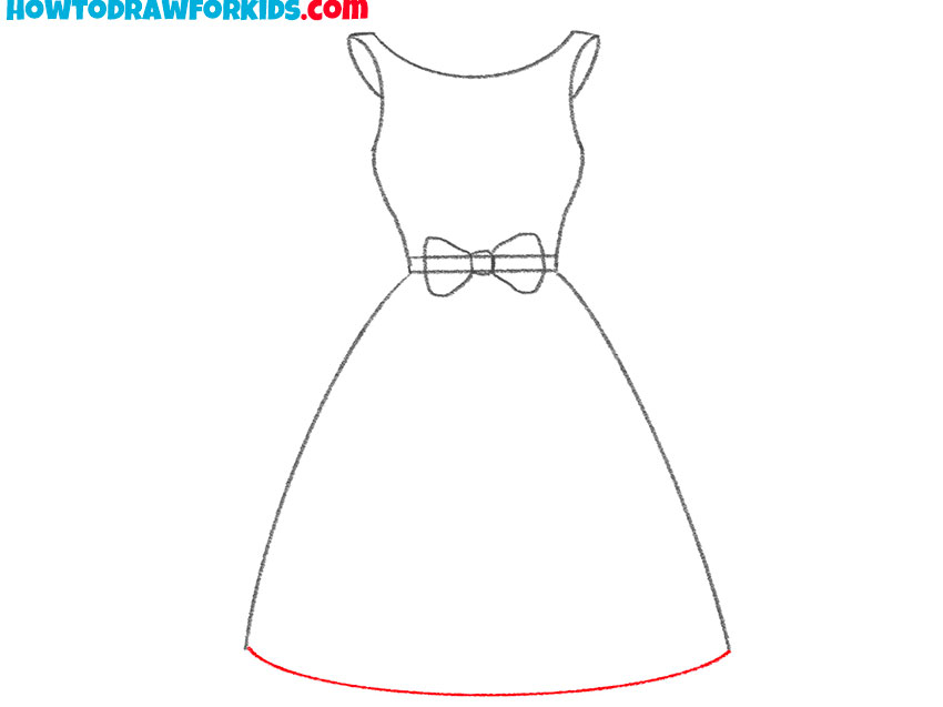 how to draw a dress easy for beginners
