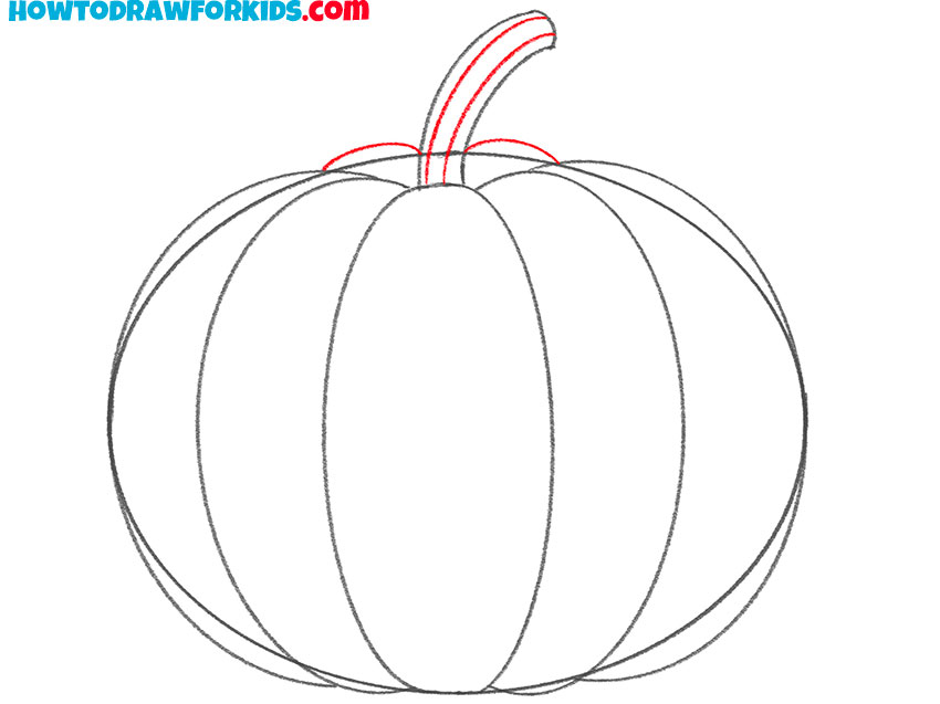 how to draw a pumpkin for kindergarten
