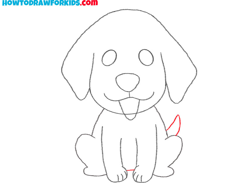 how to draw a puppy dog easy