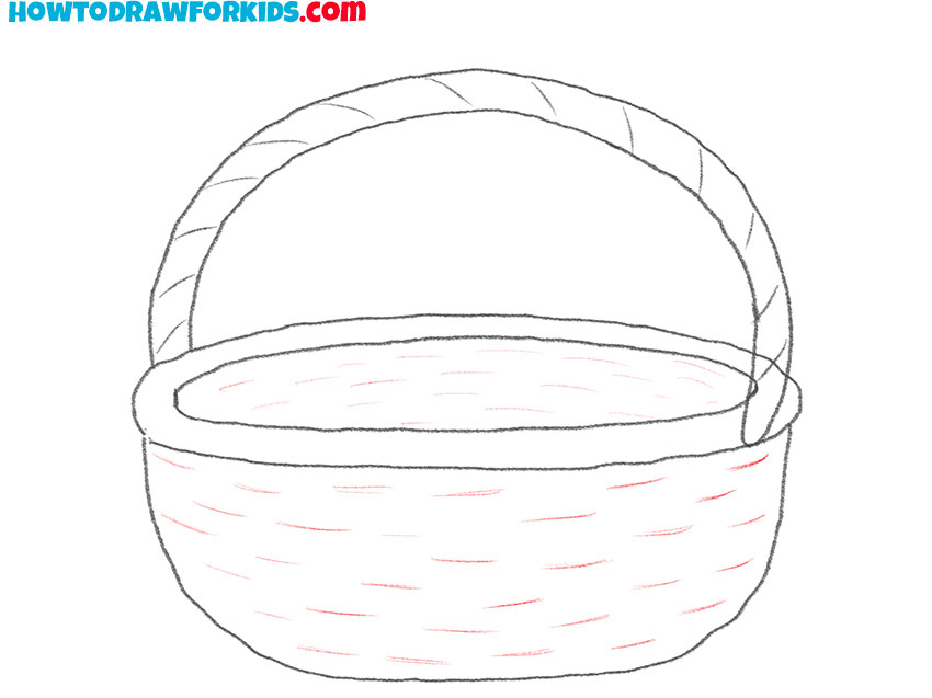 how to draw a simple basket