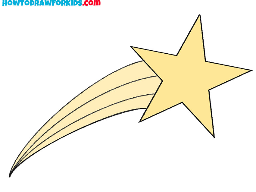 How to Draw a Shooting Star - Easy Drawing Tutorial For Kids