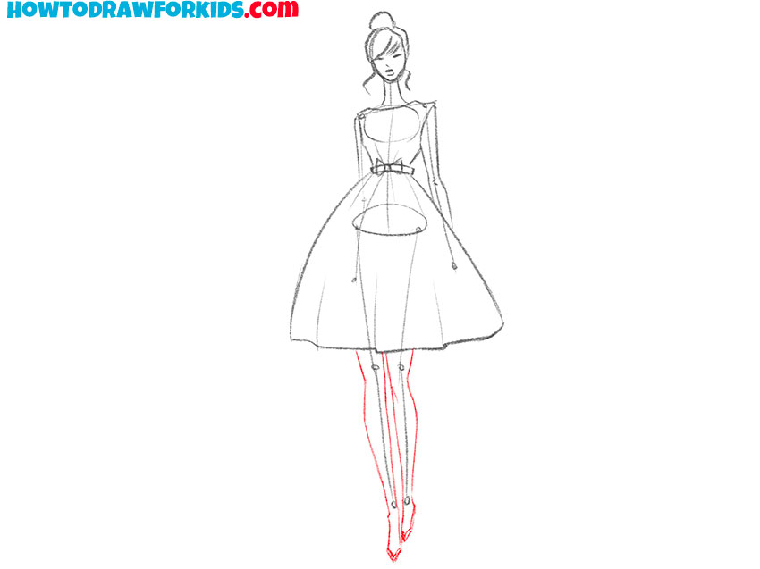 simple fashion sketch drawing