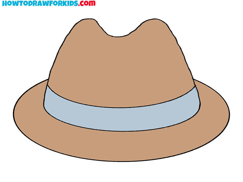 How to Draw a Fedora Hat Easy Drawing Tutorial For Kids