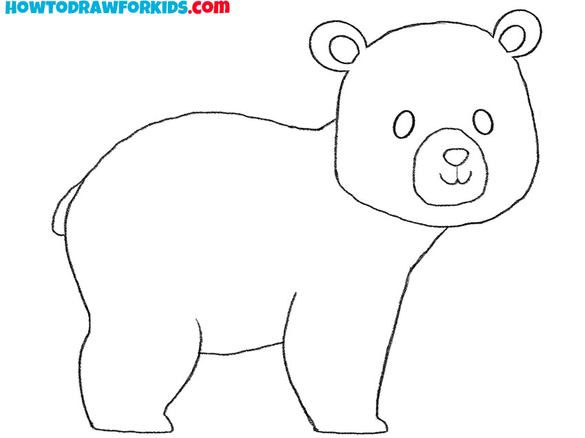 bear drawing tutorial