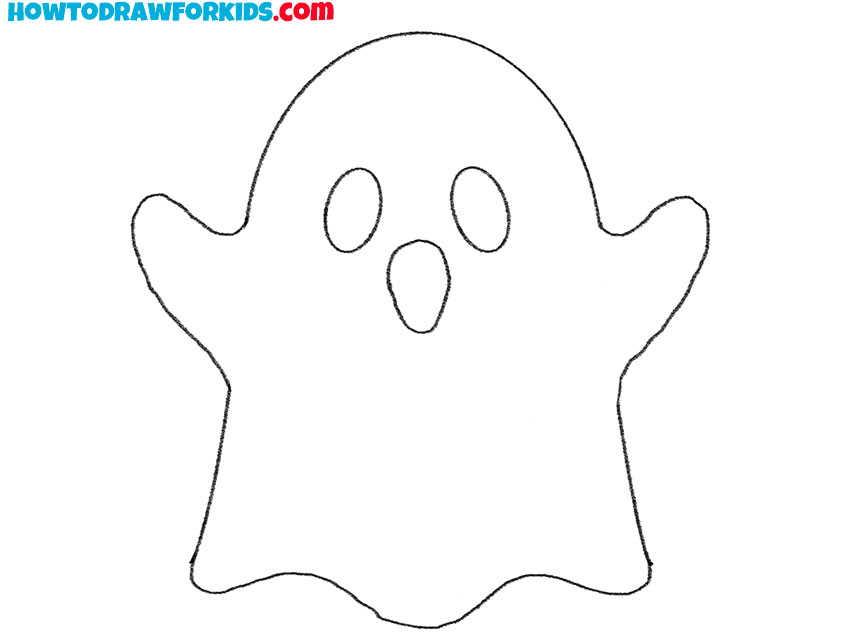 how to draw a realistic ghost