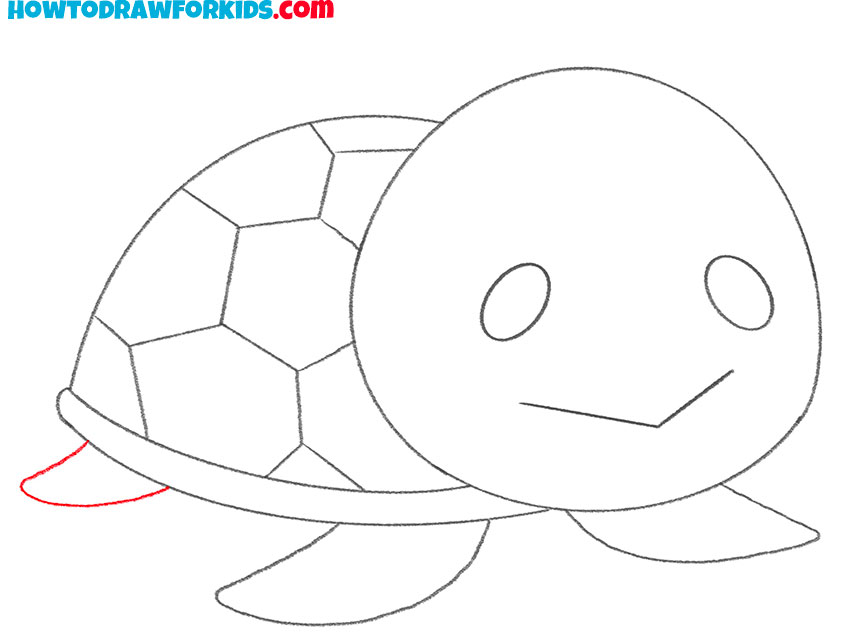 how to draw a tortoise cartoon