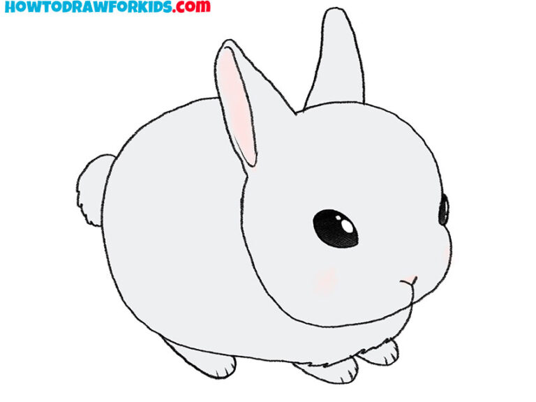 How to Draw a Rabbit - Easy Drawing Tutorial For Kids