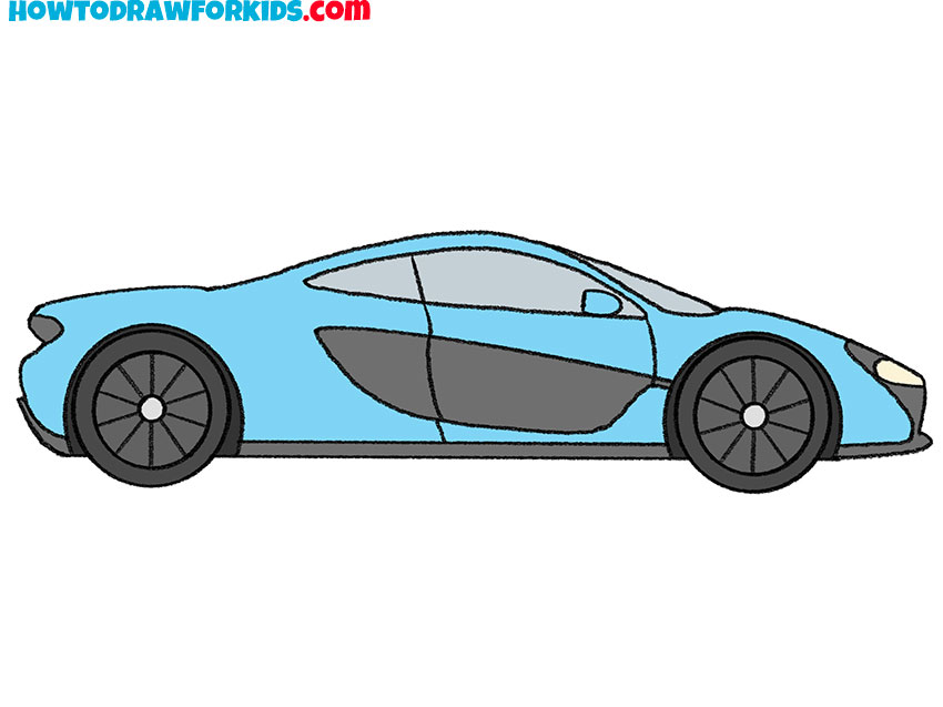 mclaren drawing for kids