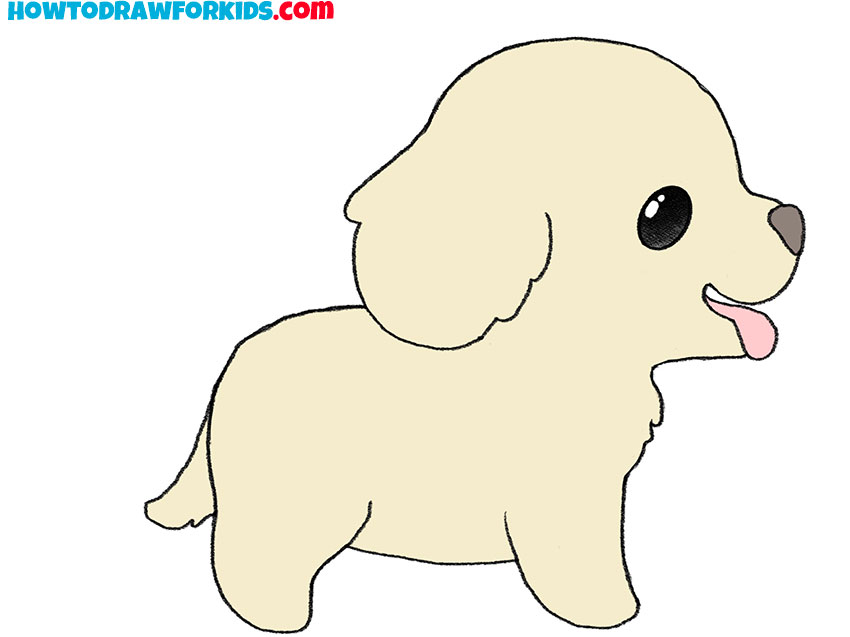 How to Draw an Easy Puppy - Easy Drawing Tutorial For Kids