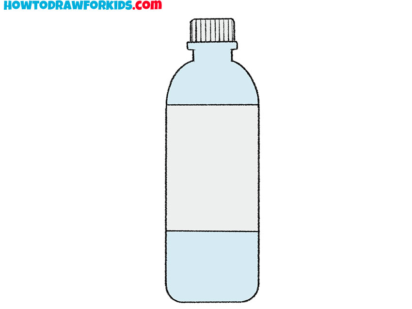 how to draw a realistic WATER BOTTLE  YouTube