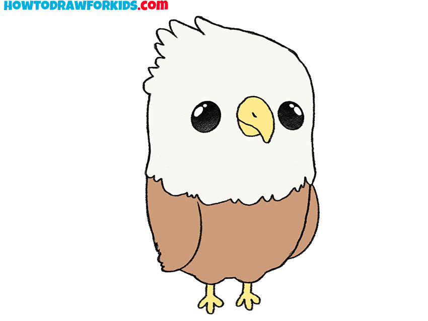 cartoon eagle drawing