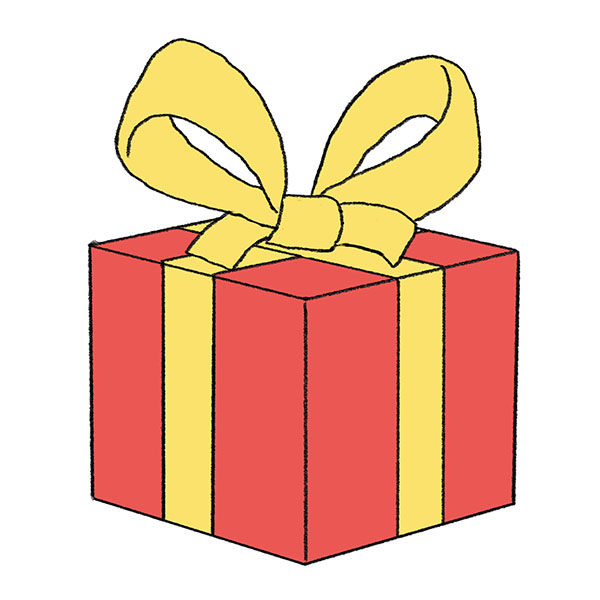How to Draw a Christmas Present