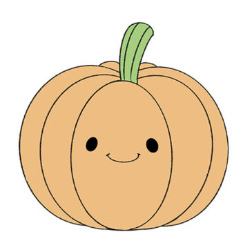 How to Draw a Cute Pumpkin