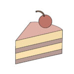 How to Draw a Slice of Cake