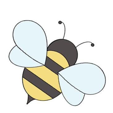 How to Draw an Easy Bee