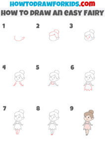 How to Draw an Easy Fairy - Easy Drawing Tutorial For Kids