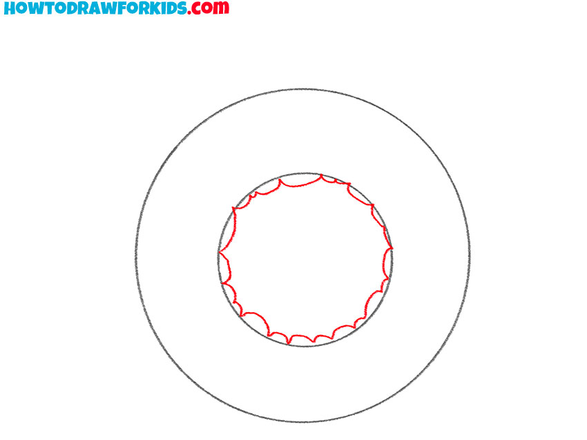 how to draw a christmas wreath simple