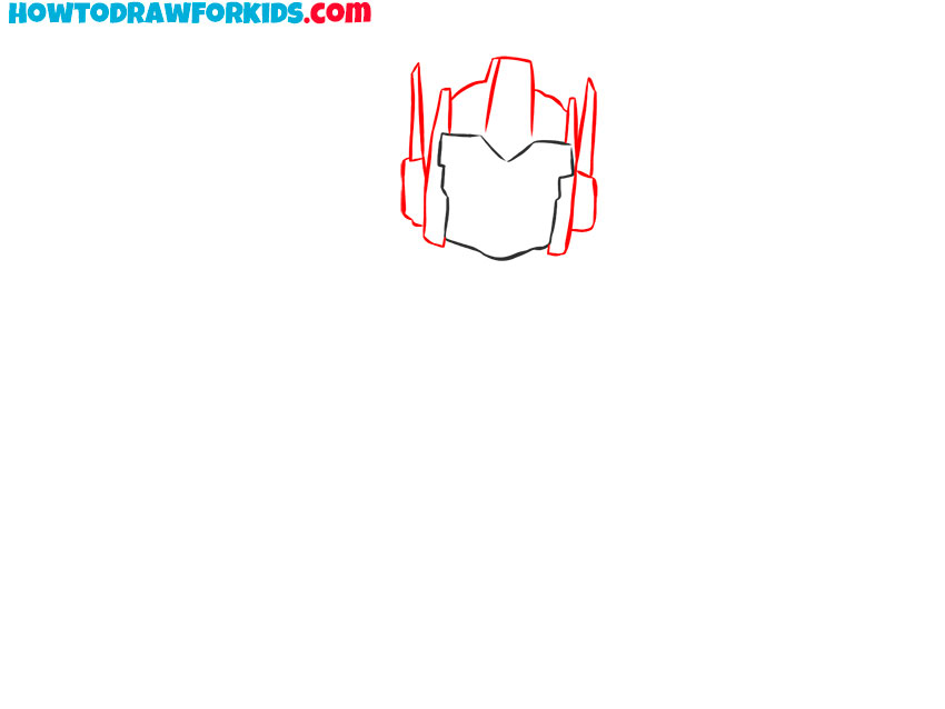how to draw a transformer robot