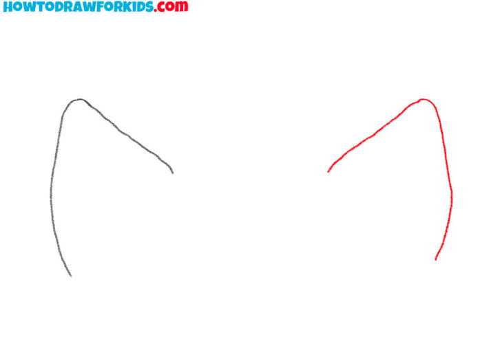 How to Draw Cat Ears Easy Drawing Tutorial For Kids