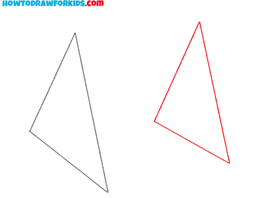 triangular prism drawing tutorial