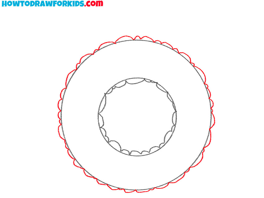 how to draw a realistic christmas wreath