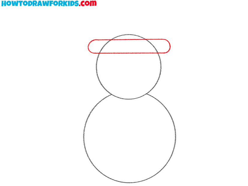 how to draw a snowman cute
