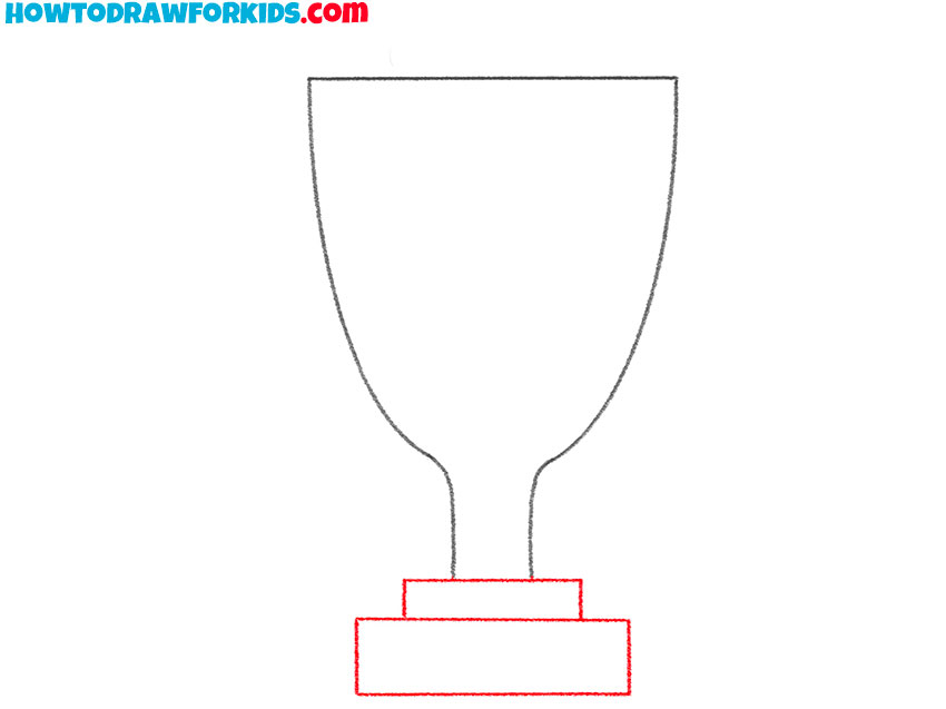 how to draw a big trophy