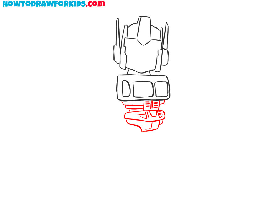 how to draw a cartoon transformer