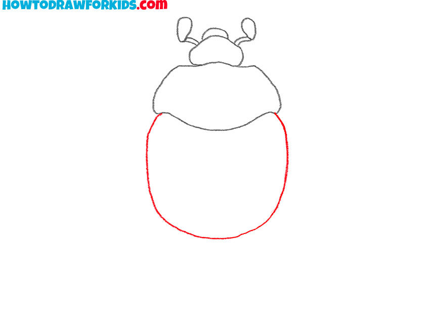 how to draw a cute cartoon beetle