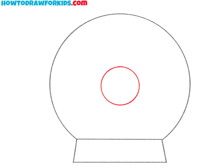 How to Draw a Snow Globe Easy Drawing Tutorial For Kids