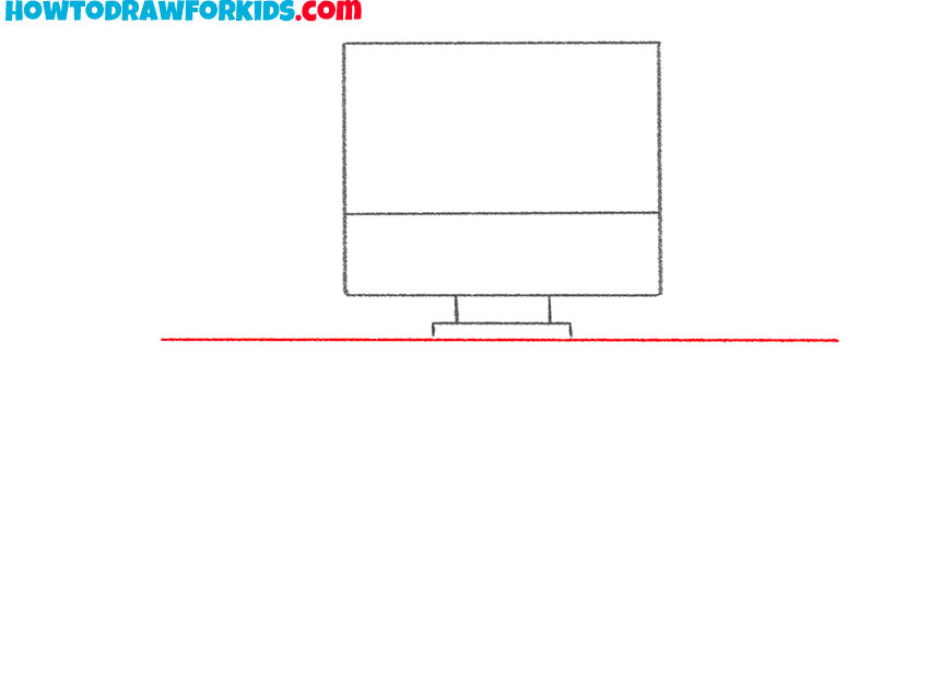 how to draw a desk for kindergarten