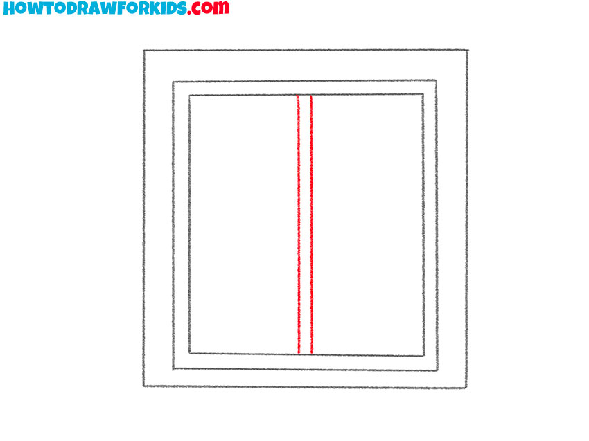 how to draw a glass window