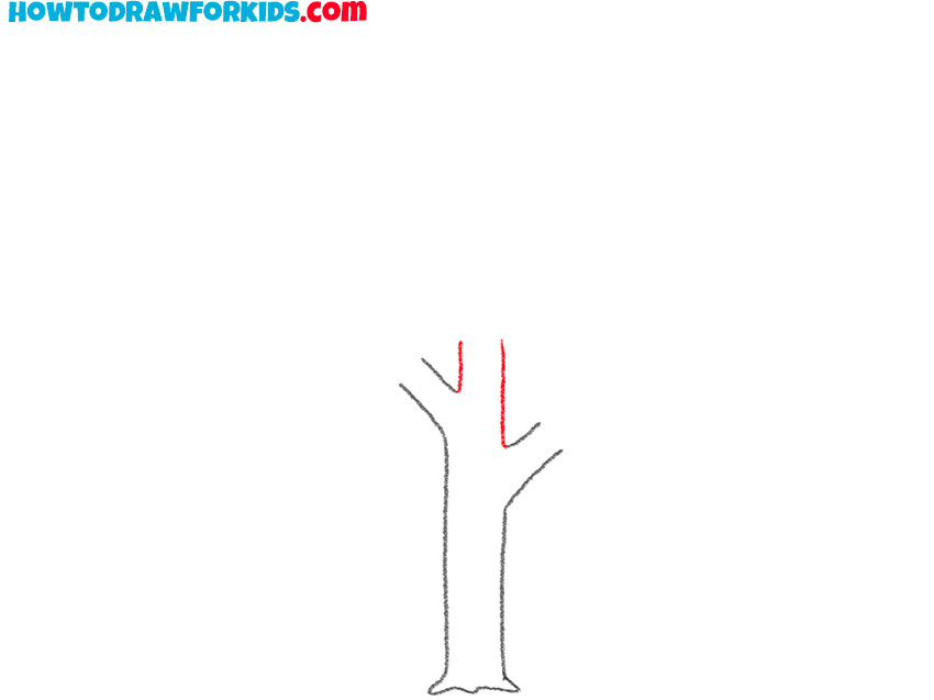 how to draw a tree cartoon