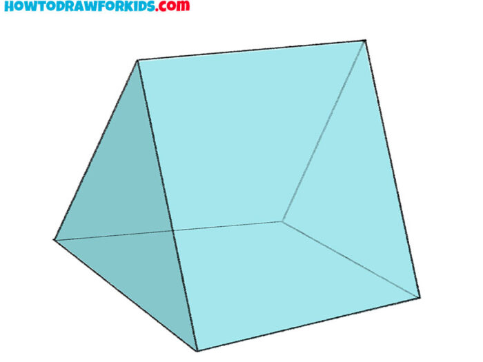 How to Draw a Triangular Prism Easy Drawing Tutorial For Kids