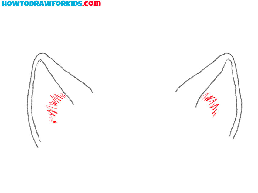 cat ears drawing guide