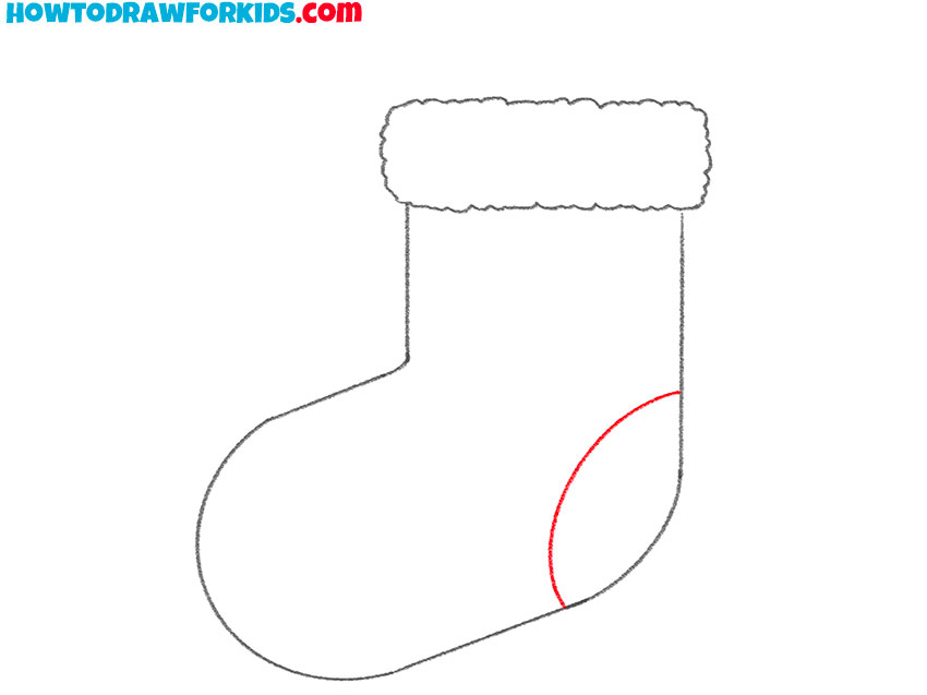 christmas sock drawing tutorial