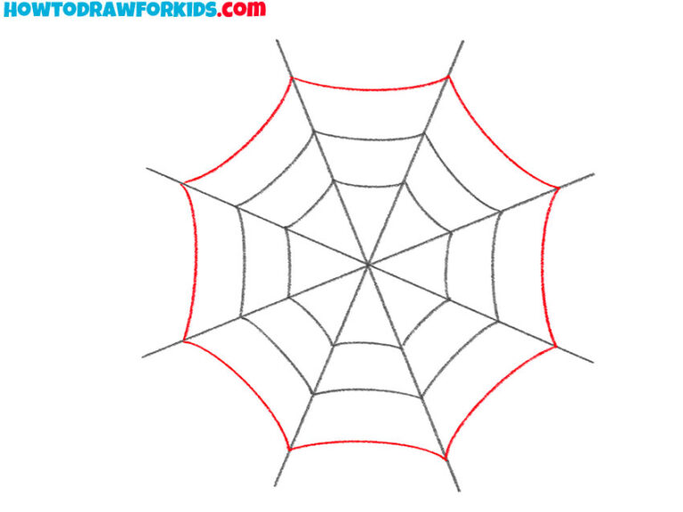 How to Draw a Web Easy Drawing Tutorial For Kids