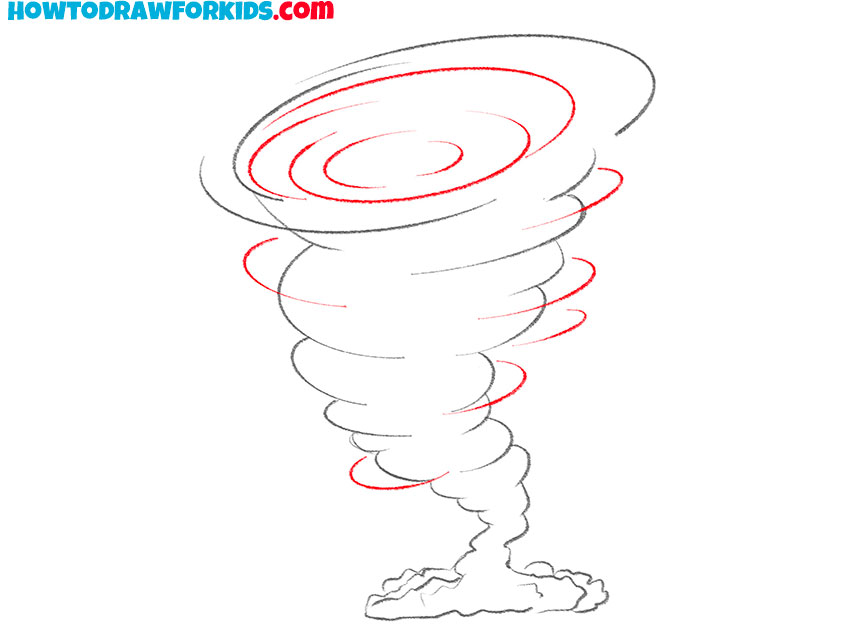 how to draw a cartoon hurricane