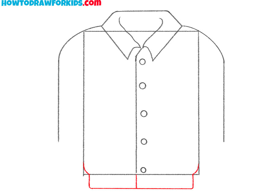 how to draw a jacket for kindergarten