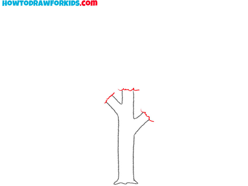 how to draw a tree easily