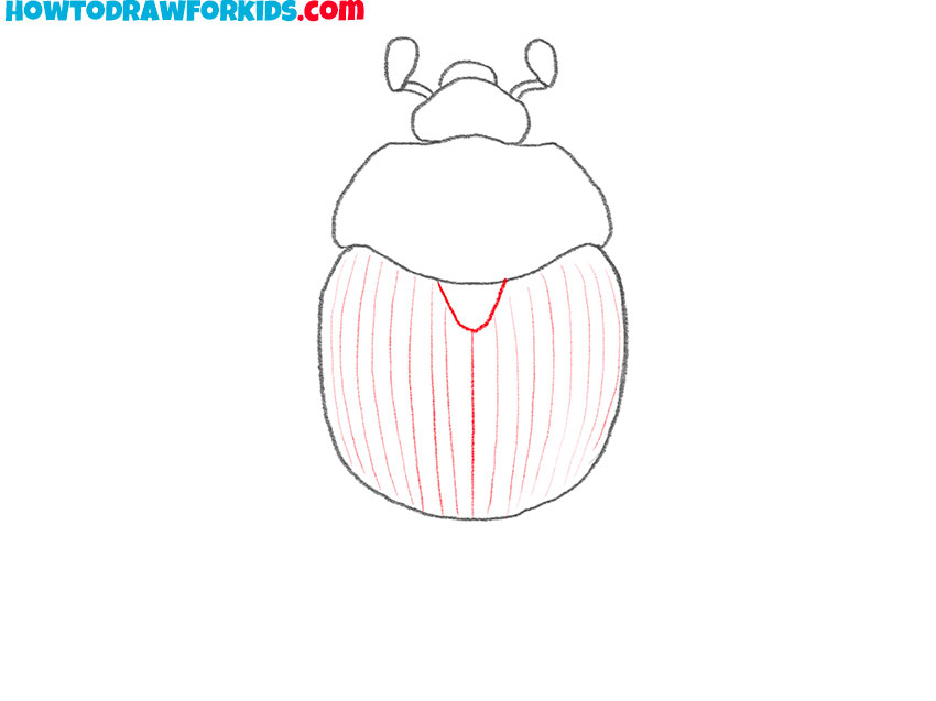 how to draw an easy beetle