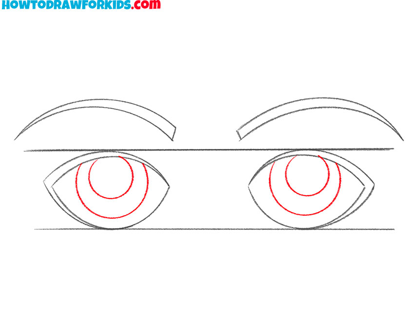 how to draw eyes cartoon