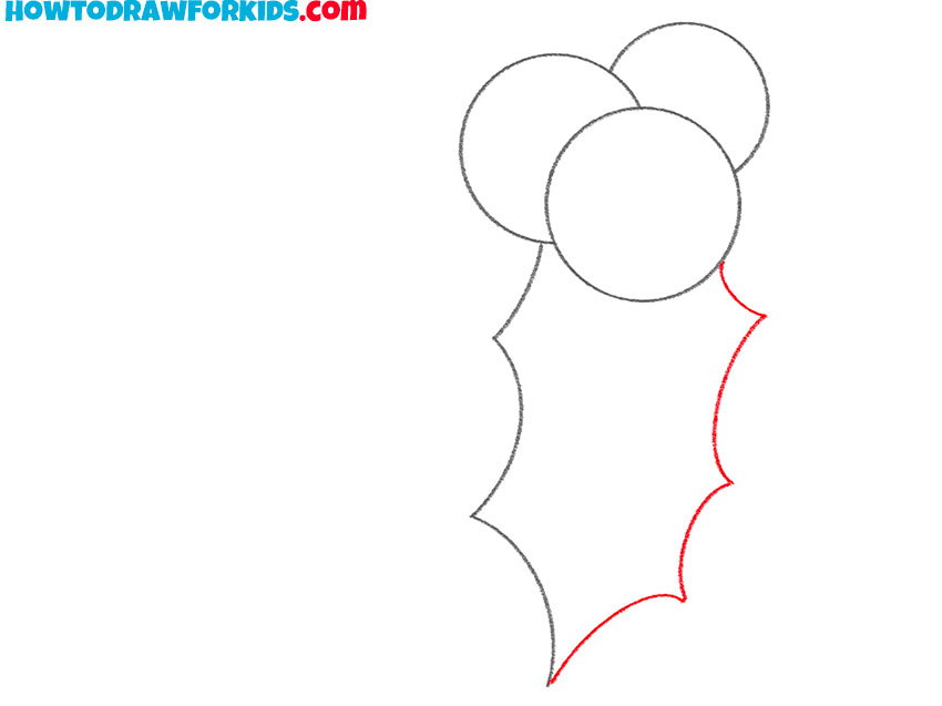 how to draw mistletoe for kids