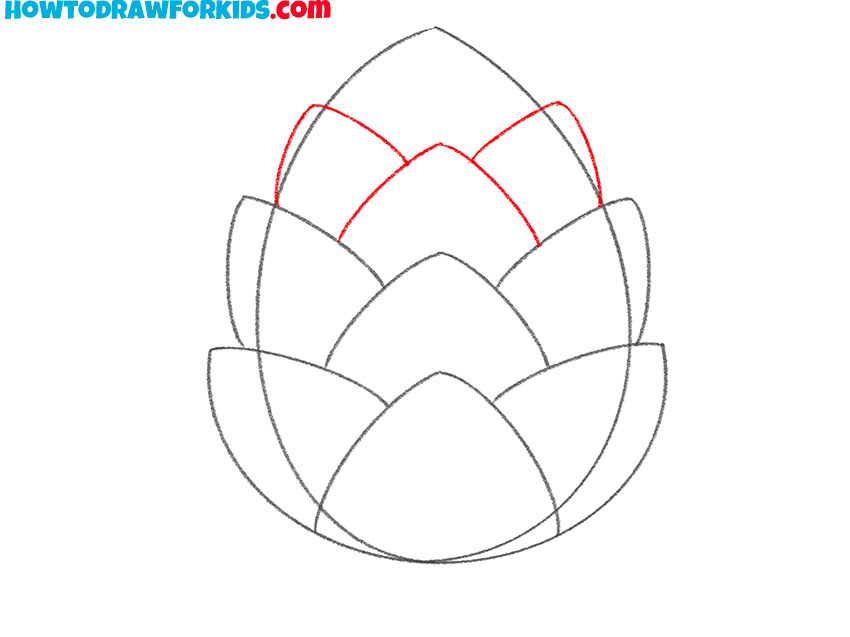 pine cone drawing tutorial