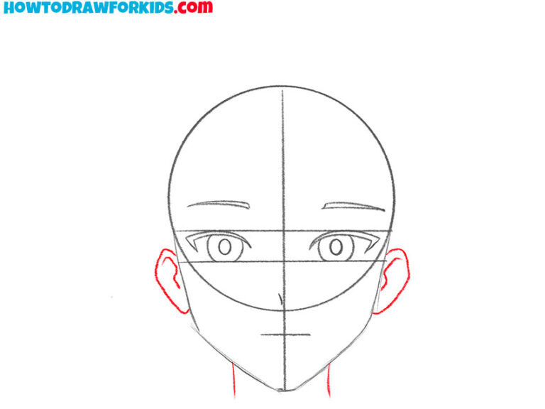 How to Draw a Simple Anime Face - Easy Drawing Tutorial For Kids