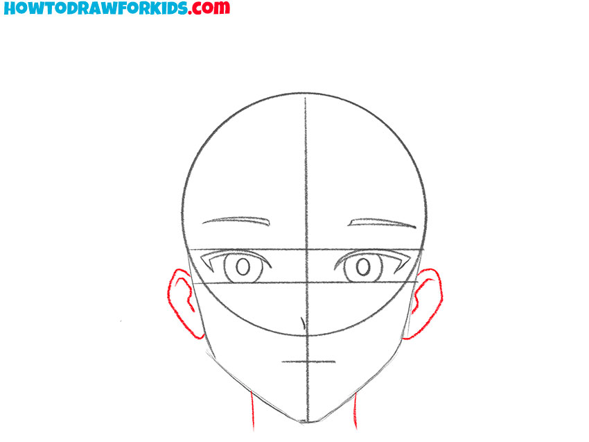 simple anime face drawing for beginners